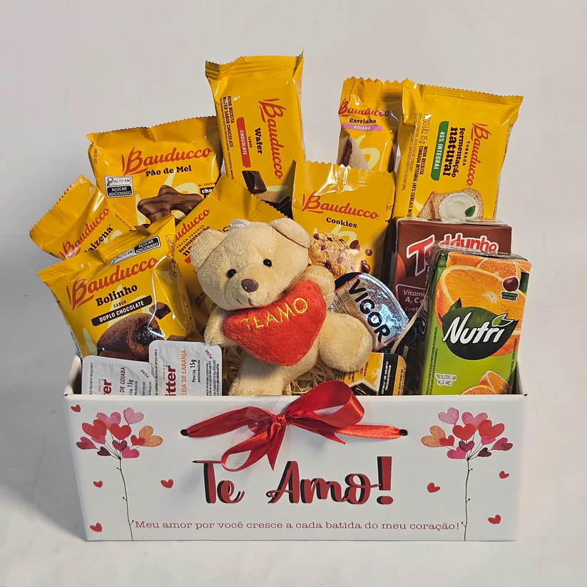 Cesta Café da Manhã Mimo Romântico - Imagem 4