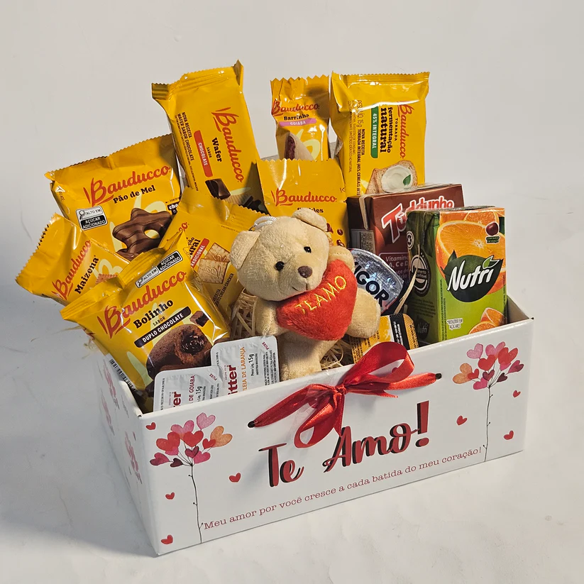 Cesta Café da Manhã Mimo Romântico - Imagem 3